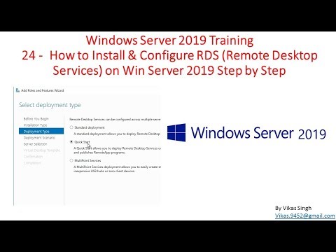 Windows Server 2019 Training 24 - How to Install & Configure RDS (Remote Desktop Services)