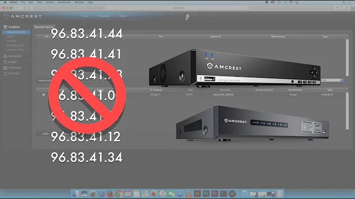 Amcrest DVR and NVR - How to Remove IP Address from Blacklist