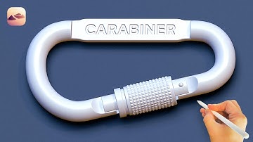 Nomad Sculpt ／ 3D Carabiner Modeling Process.