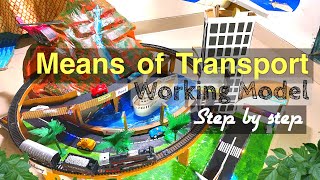 Means of Transport working model _Types of Transport #schoolproject #school @nakulsahuart