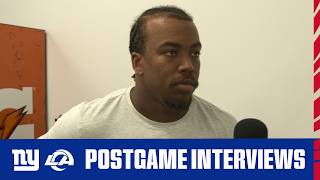Postgame Interviews: Jevón Holland, Malik Nabers, Jermaine Eluemunor | Giants vs. Rams Week 2