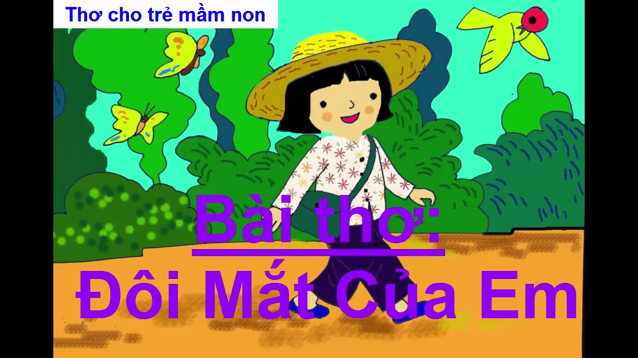 Thơ cho trẻ mầm non _ Bài thơ ĐÔI MẮT CỦA EM _ Đôi mắt xinh xinh