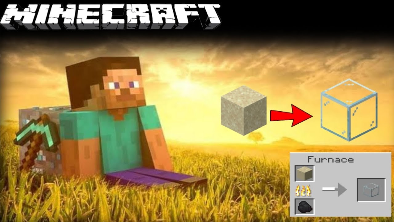 HOW TO MAKE GLASS (ALL VERSIONS) |MINECRAFT - YouTube