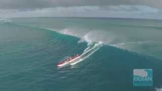 Big Wave Canoe Surfing Action