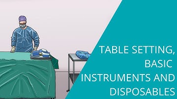 Table Setting, Basic Instruments and Disposables