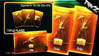 COMPLETE! *NEW* OLYMPIA & MSMC WEAPONS HUNT! BLACK OPS 3 TRIPLE PLAY WEAPON BRIBE OPENING! (BO3 DLC