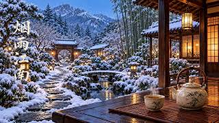【冬泉禪境】中國禪意古風音樂｜古琴・簫・竹笛｜雪落山林・暖亭茶香・舒緩養心｜Chinese Meditation Music