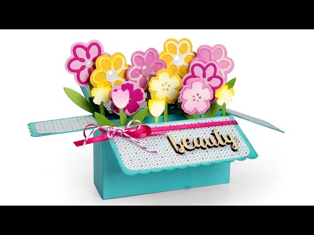 Sizzix Box Card Die Set by Stephanie Barnard (Pop Up Box) - YouTube