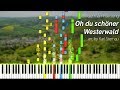 Oh du schöner Westerwald (piano arr. by Karl Sternau for 4 hands)