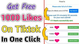 How To increase Unlimited Real Tiktok Hearts | Tik Tok Par Followers or likes kaise badhaye. screenshot 2