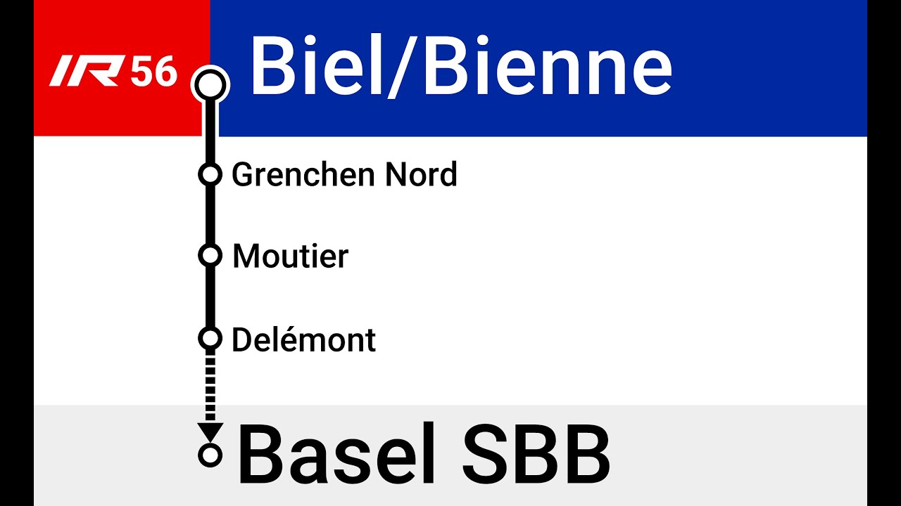 BLS Ansagen/annonces » IR56 Biel/Bienne — Basel SBB | SLBahnen