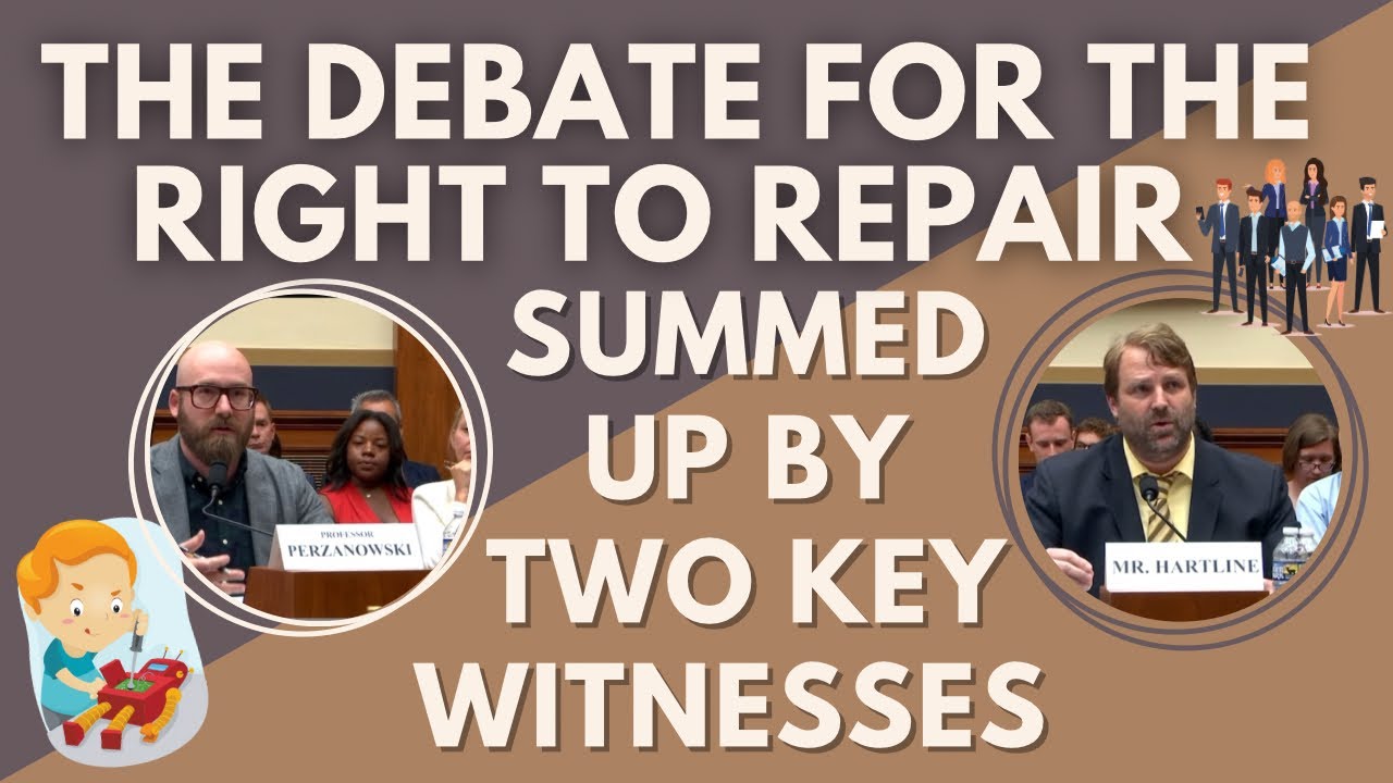 WATCH PART OF THE FEDERAL DEBATE ON THE RIGHT TO REPAIR