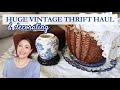 Huge styled thrift haul  goodwill thrifting home decor  cottage decor