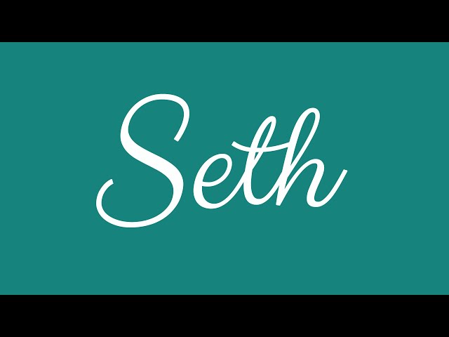 Tattoos Of Names In Cursive Seth