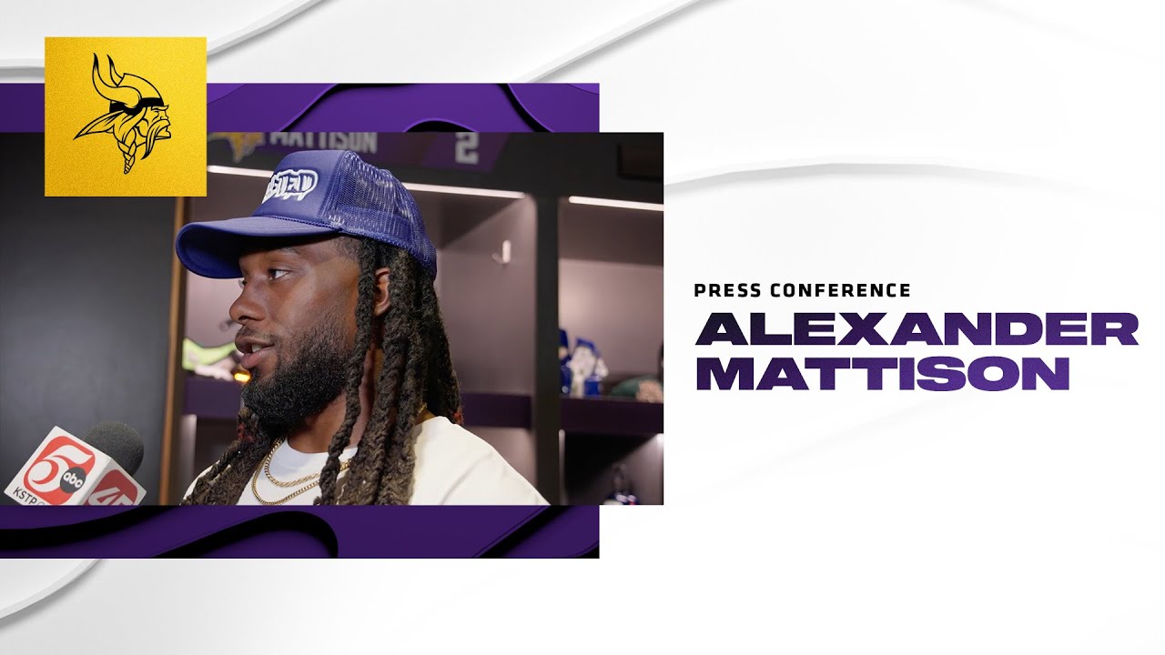 Alexander Mattison Talks About The Run Game's Performance on Sunday and More