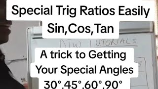 JAMB 2026 Updates..How to Remember Sin Cos Tan of 30,45,60,90 #jamb #jamb2026 #dtwtutorials