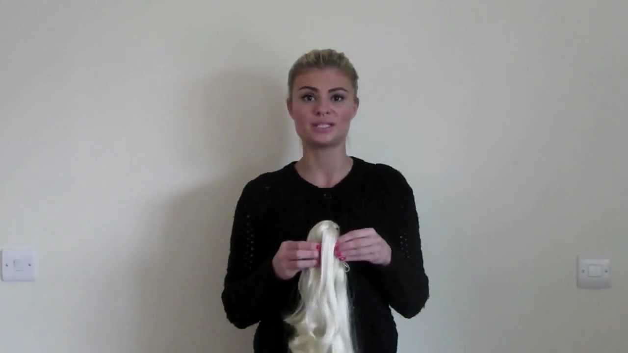 How Do You Attach Or Fit A Clip In Ponytail Hairpiece Tel 07868449674