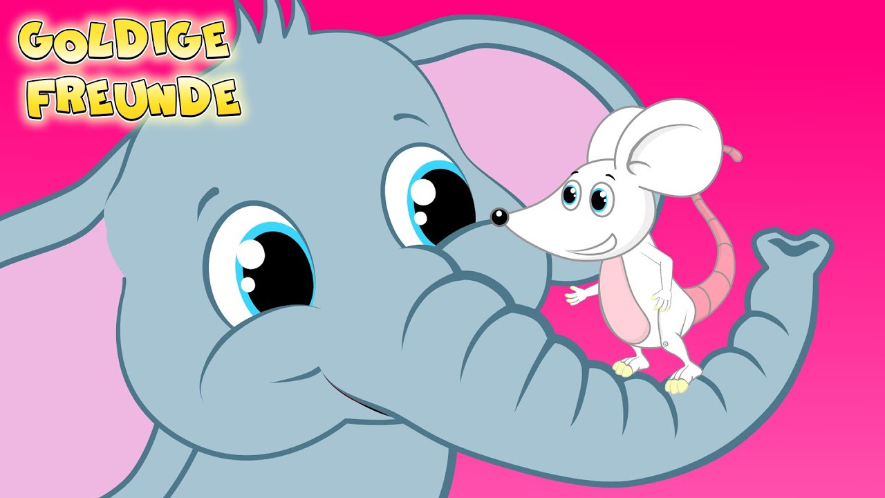 Der Elefant und Die Mouse Kinderlied auf Deutsch | Kinderlieder zum