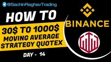 Day 14: Moving Average Strategy Challenge - $30 to $1000 - Quotex Live Trading