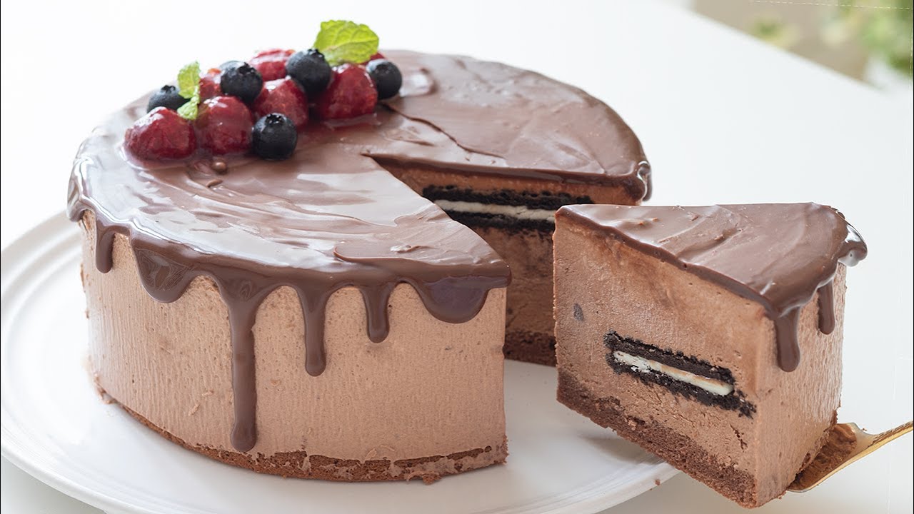 濃厚チョコレート・アイスケーキの作り方 卵なし Eggless Chocolate Icecream Cake｜HidaMari Cooking