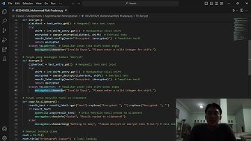 Aplikasi Python untuk Encrypt dan Decrypt menggunakan Caesar Cypher