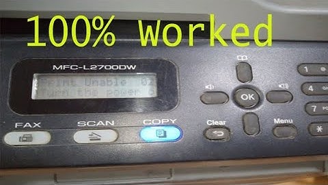 print unable 02 error #fixed #brother mfc-L2700DW #printer #laser #error #change catridge