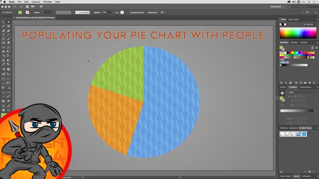 How To Change Color Of Pie Chart In Illustrator