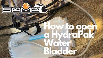 How to Open a HydraPak Water Bladder