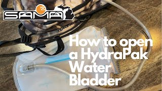 How to Open a HydraPak Water Bladder