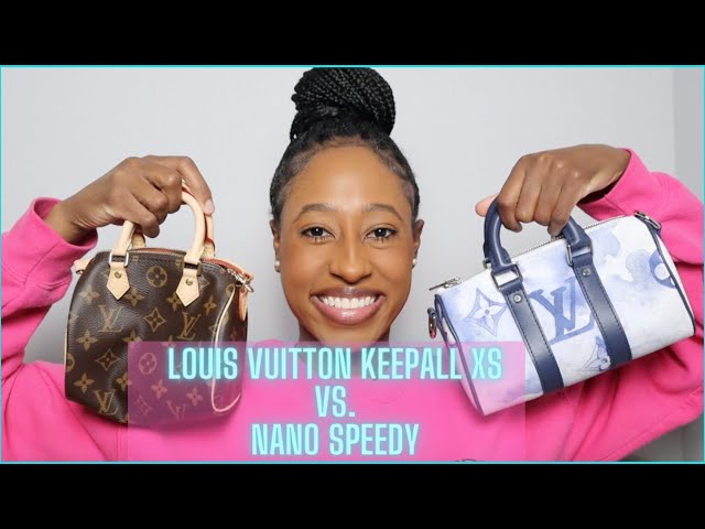 Comparing the Louis Vuitton Nano Speedy vs. Keepall XS