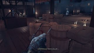 Ghost of Tsushima - Enter Castle from north , Sneak into lord's Shimura Quarter