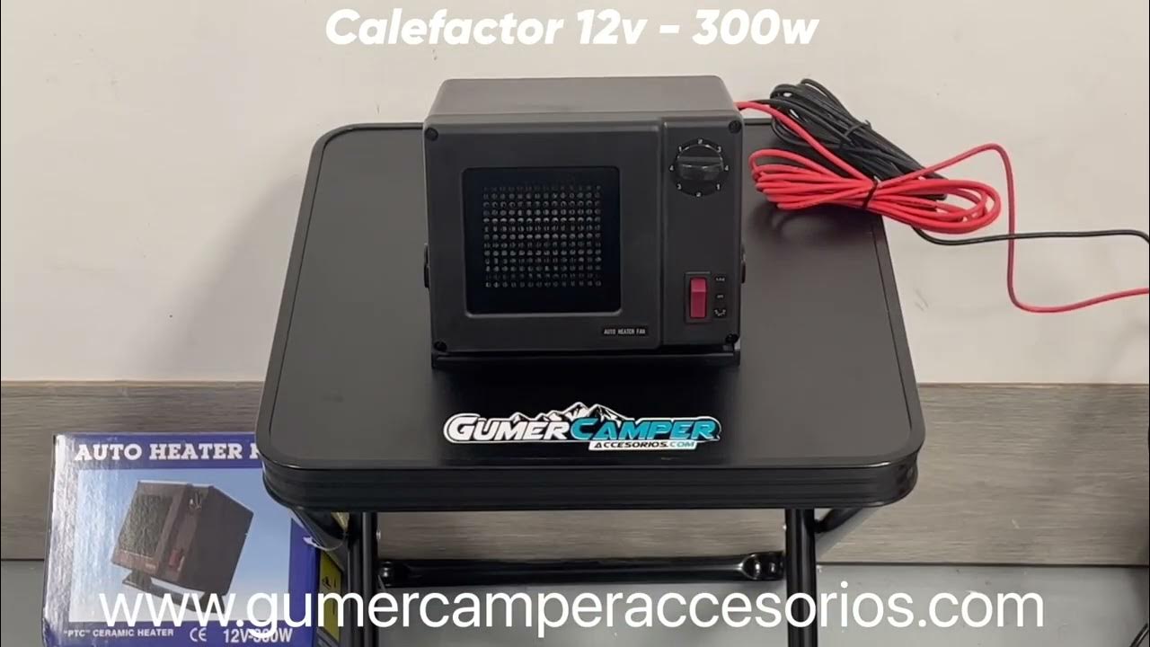 Calefactor c. 12V 300W -  - Accesorios para furgonetas  camper, camping y caravaning