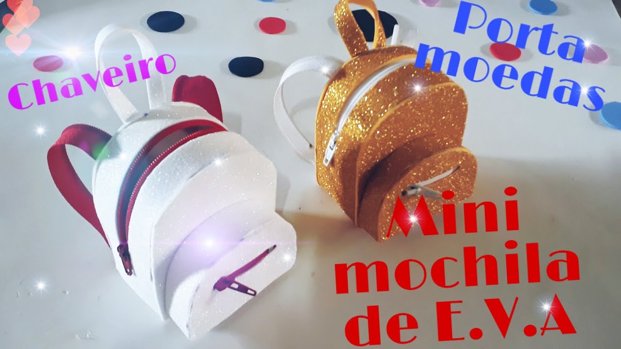 MINI MOCHILA EVA | FAÇA VOCÊ MESMO | IDEIAS INCRÍVEIS