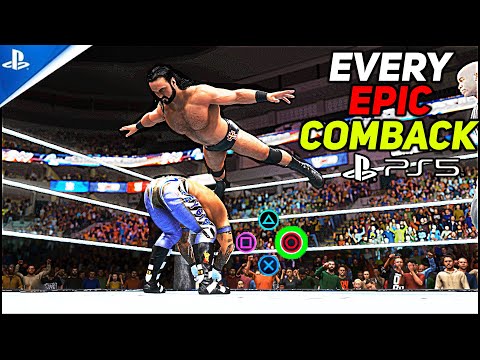 WWE 2K20 On PS5 Every Comeback! 4K 60FPS