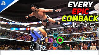 WWE 2K20 on PS5 Every Comeback! 4K 60FPS