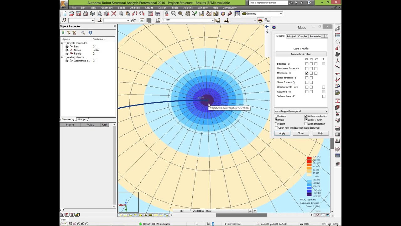 DOME in autodesk robot structure analysis