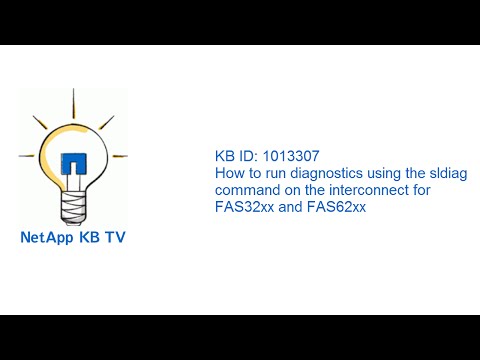 How to run diagnostics using the sldiag command on the interconnect for FAS32xx and FAS62xx