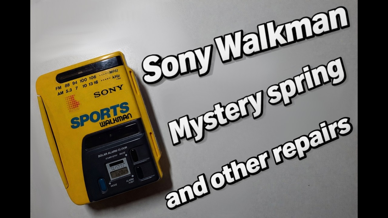 Sony Walkman Mystery spring and other repairs (WM-BF58) - YouTube