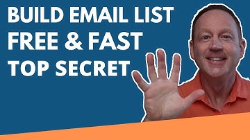 How To Build An EMAIL LIST For FREE and Fast (From Scratch!) SECRET!