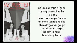 Red Velvet - IRENE & SEULGI 'Monster' (Easy Lyrics)