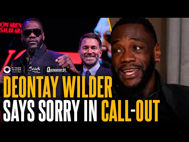 Deontay Wilder APOLOGISES to Zhilei Zhang as he pledges to DESTROY him with KO u0026 bring only pain 😮‍💨 class=