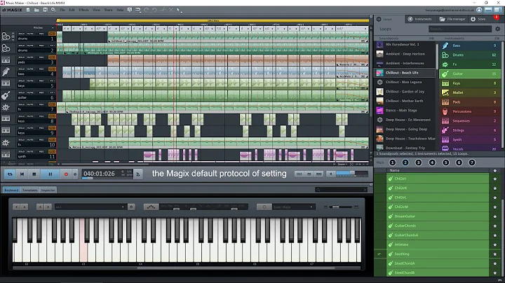 Magix Music Maker - Text Tutorial Video - Relax and Chillout