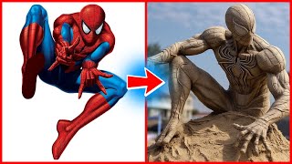 SUPERHEROES but SAND FIGURES 💥 All Characters (Marvel & DC)