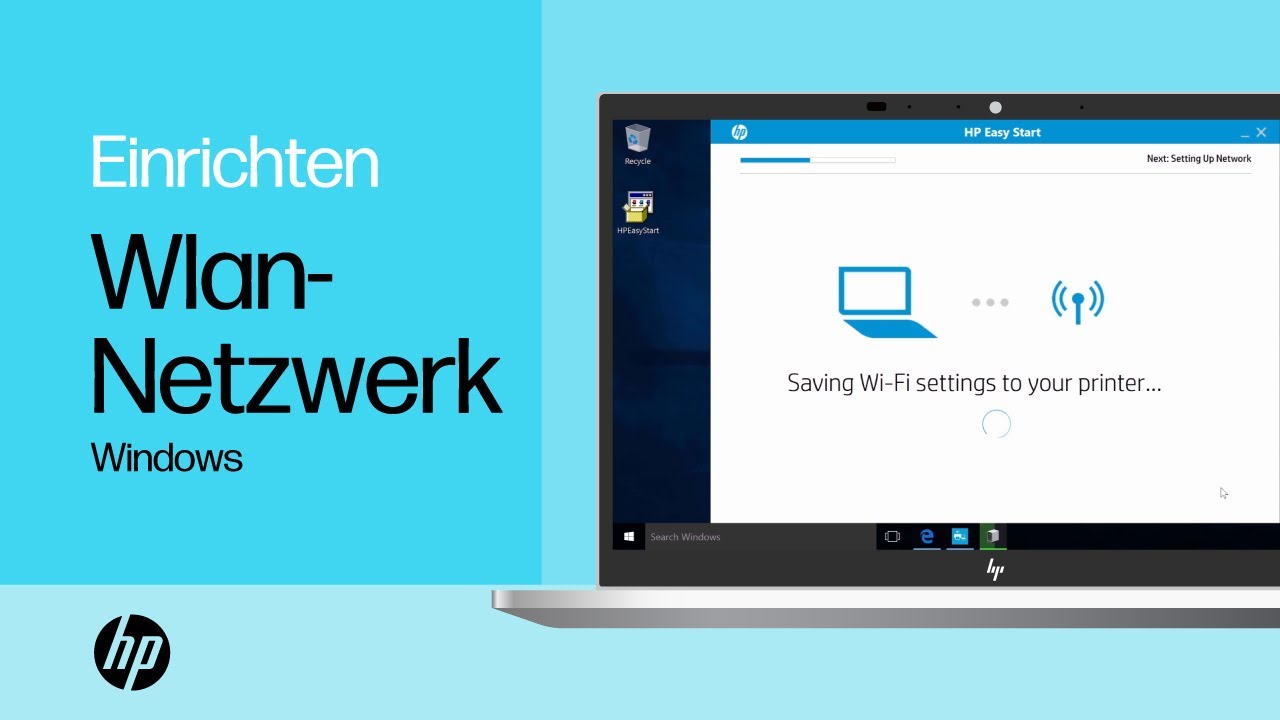 Einrichten Ihres Hp Laserjet Druckers In Einem Wireless Netzwerk Unter Windows Youtube