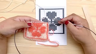 Double Knitting from a chart