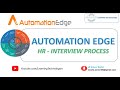 Automationedge rpa   use case for hr interview process