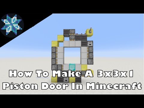 How To Make A 1 Wide 3x3 Piston Door Youtube