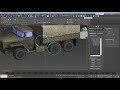 Анимация грузовика от 3ds max до Unreal Engine рендеринг для видео