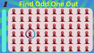 Odd One Out - Easy, Medium, Hard -15 levels Spiderman 2 -Edition QUIZ9, Quiz/riddles