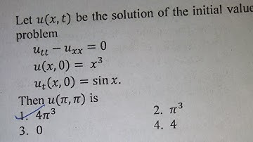 CSIR Net December 2017 booklet code A part B question on wave equation Q. No. 44